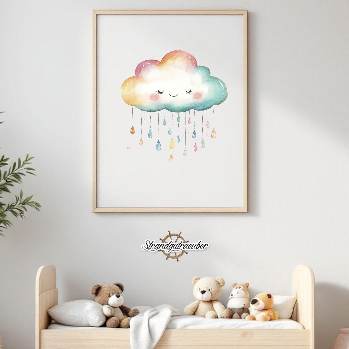 Buegelbild Regenbogenwolke
